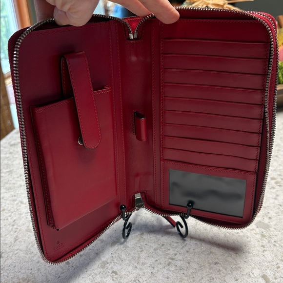 Gucci Cherry Red Organizer Wallet - Picture 9 of 10